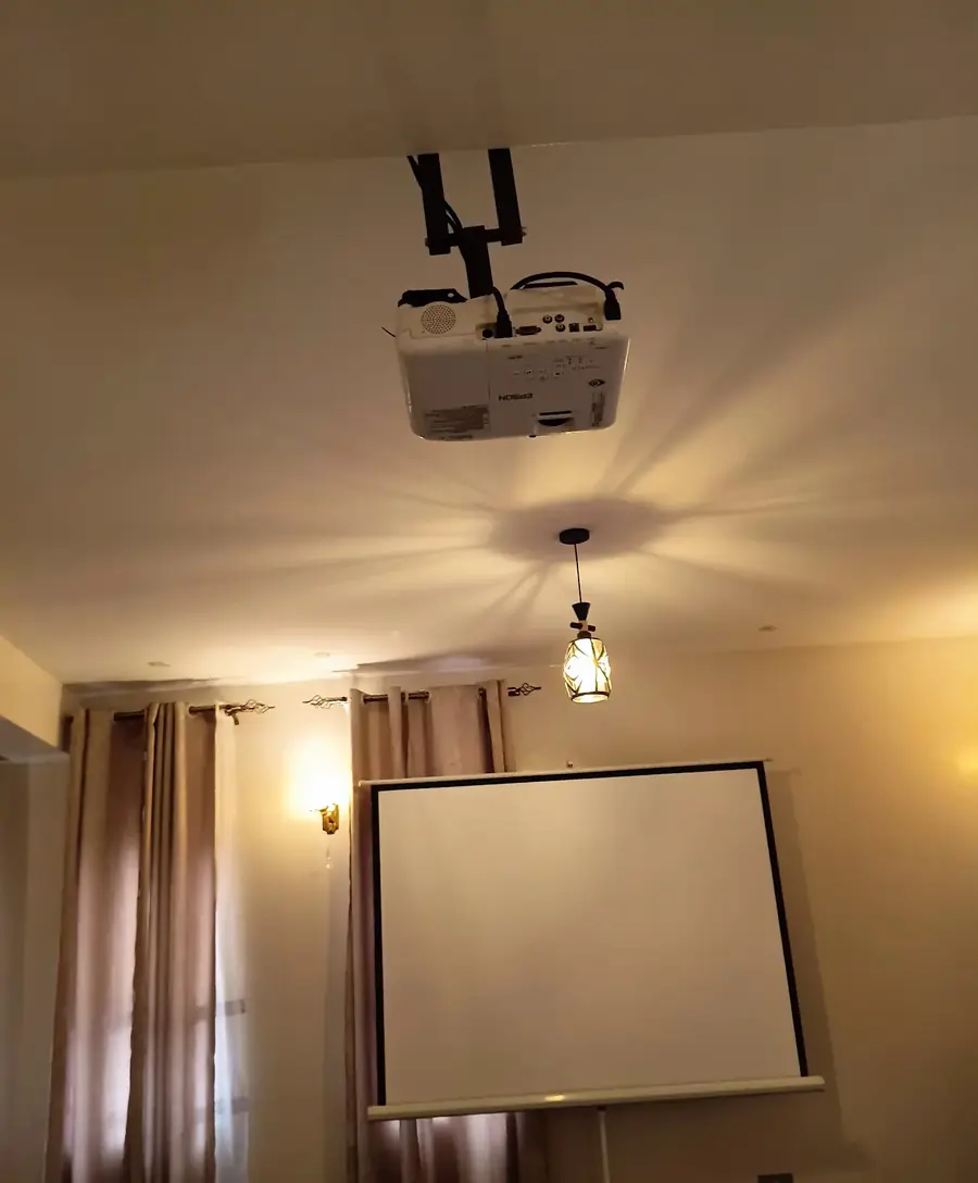 Conference room with projector