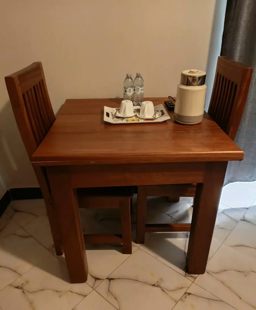 Welcome tray with tea and coffee